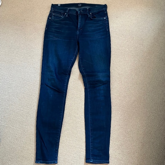 Citizens Of Humanity Denim - Citizens of Humanity, rocket high rise skinny jeans in dark denim, size 29